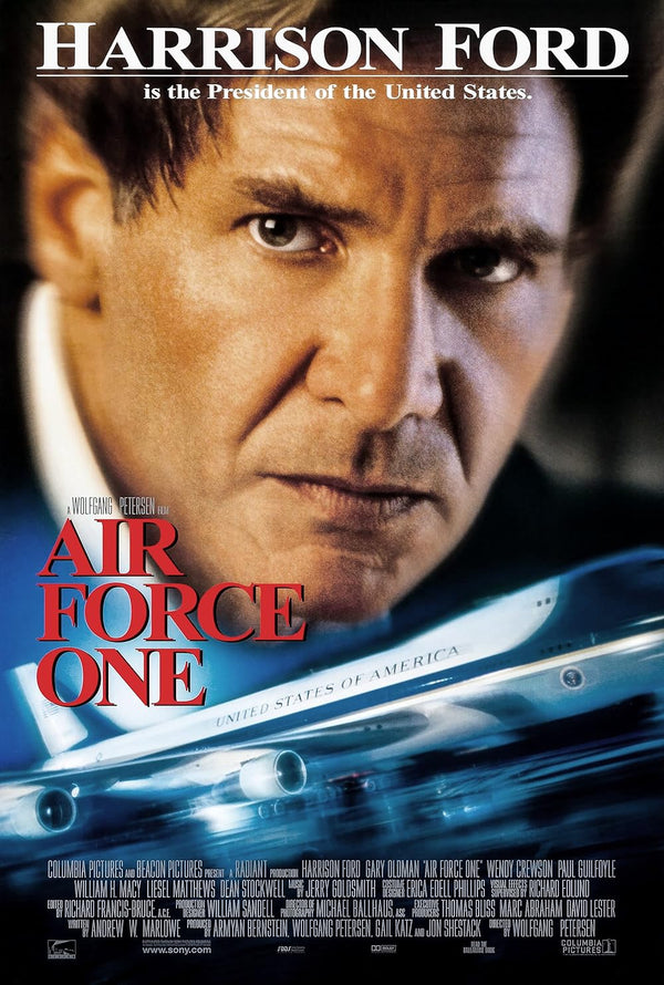 Air Force One (1997) | Harrison Ford Action Crime Drama Movie Poster | Film Wall Art Print