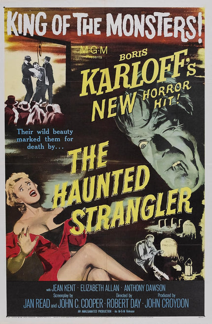 Haunted Strangler (1958) – Crime, Mystery, Horror Movie Poster Movie Poster | Film Wall Art Print
