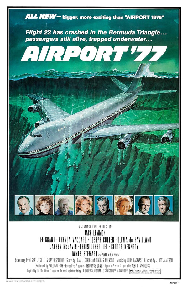 Airport '77 (1977) – Classic Action Thriller Poster Movie Poster | Film Wall Art Print
