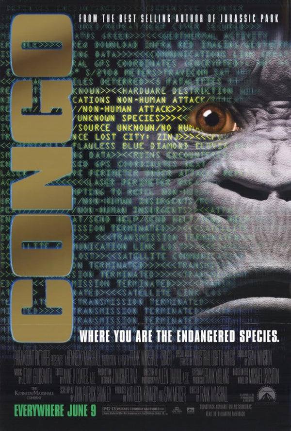 Congo (1995) - Action, Adventure, Mystery Movie Poster Movie Poster | Film Wall Art Print