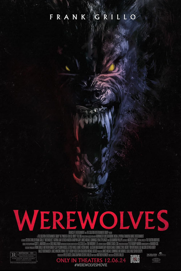 Werewolves (2024) - Action, Horror, Sci-Fi Thriller Movie Poster | Film Wall Art Print