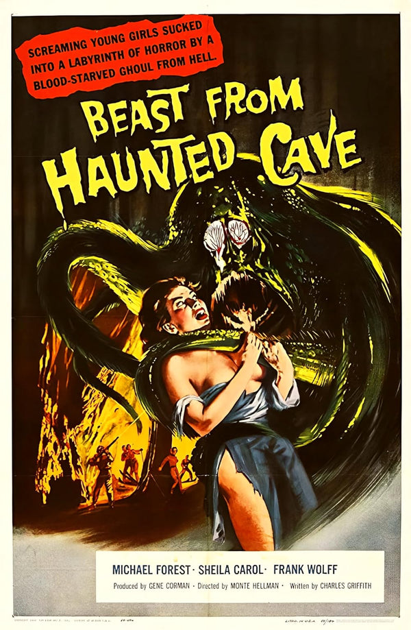 Beast from Haunted Cave (1959) Movie Poster Movie Poster | Film Wall Art Print