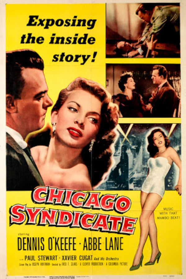 Chicago Syndicate (1955) – Crime Drama Film-Noir Classic Movie Poster | Film Wall Art Print