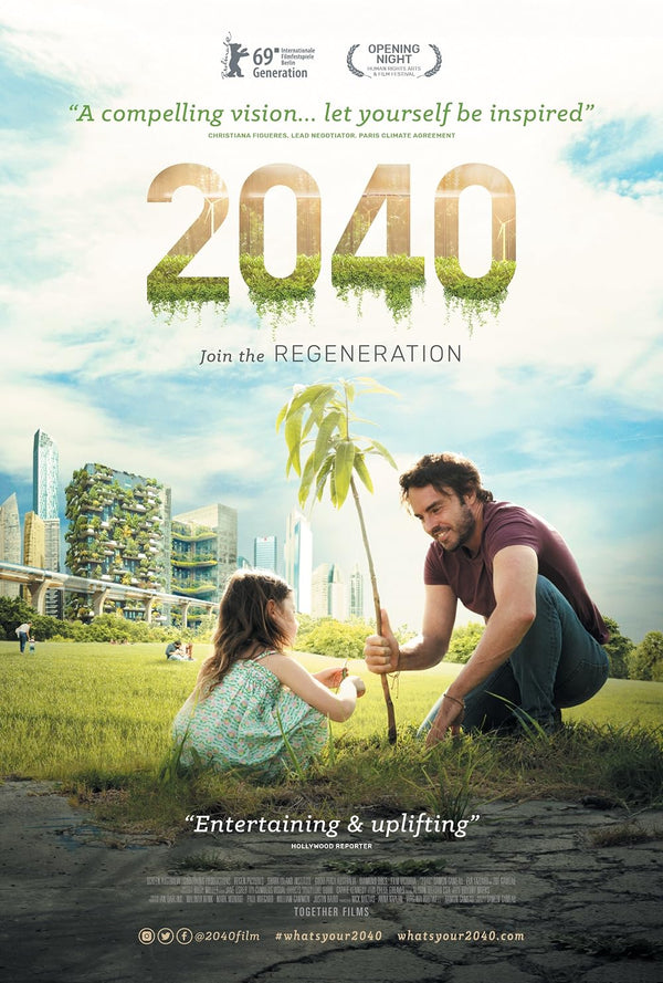 2040 (2019) Documentary Poster – A Vision of the Future Movie Poster | Film Wall Art Print