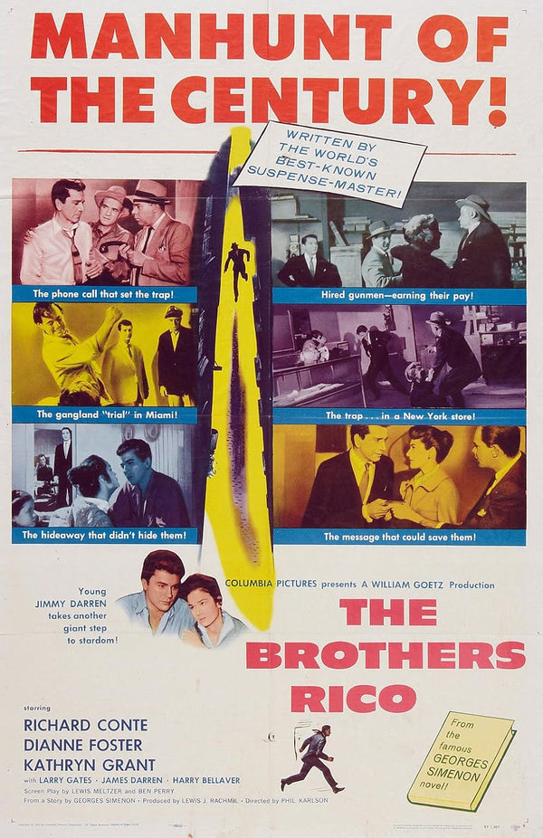 Brothers Rico (1957) - Crime Drama Film-Noir Poster Movie Poster | Film Wall Art Print