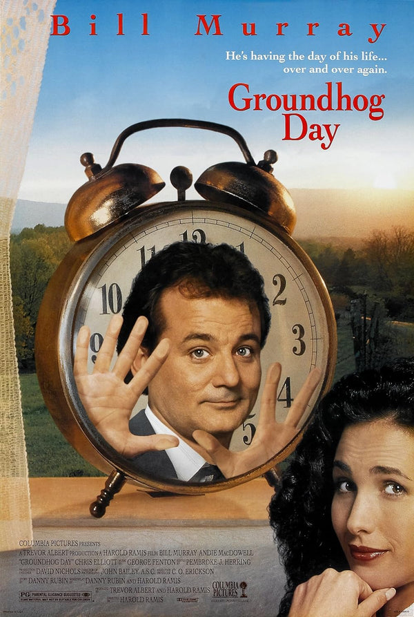 Groundhog Day Movie Poster - Classic Comedy Film Art Movie Poster | Film Wall Art Print