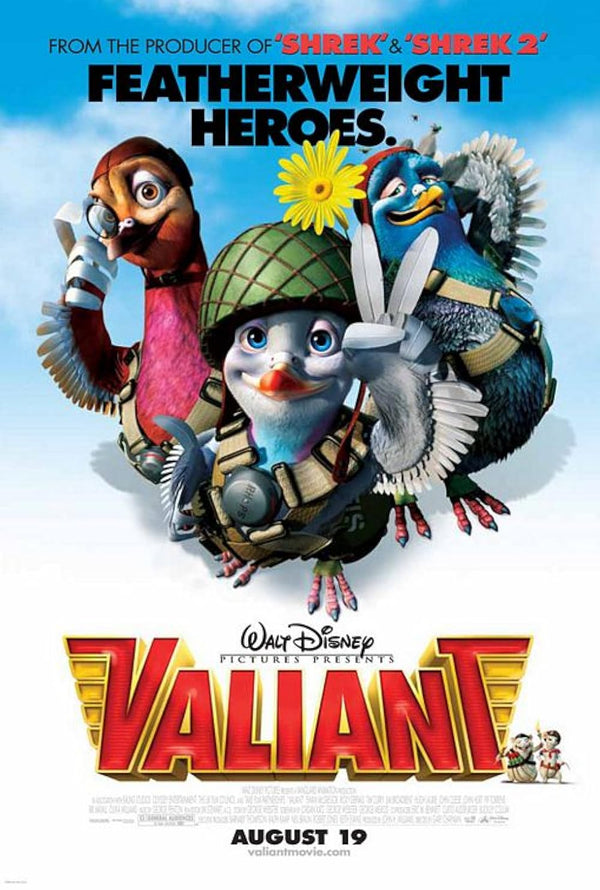 Valiant (2005) - Animated Adventure Comedy Movie Poster Movie Poster | Film Wall Art Print