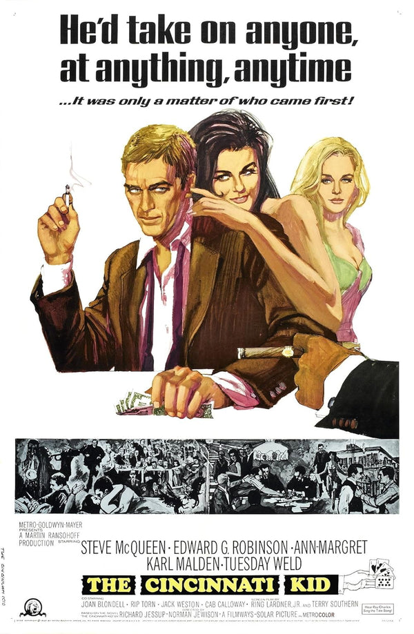 Cincinnati Kid (1965) – Classic Drama Movie Poster Movie Poster | Film Wall Art Print