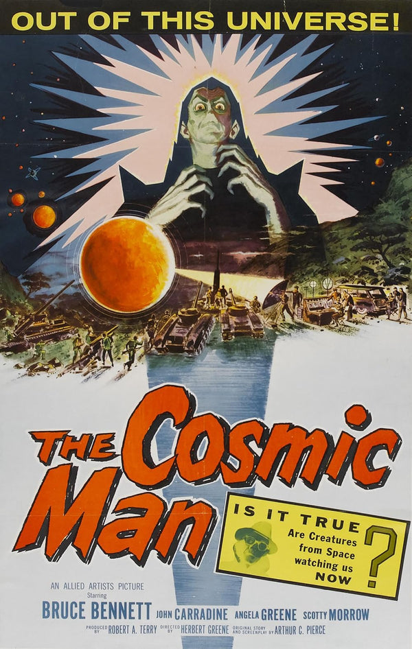 Cosmic Man (1959) - Classic Sci-Fi Adventure Thriller Poster Movie Poster | Film Wall Art Print