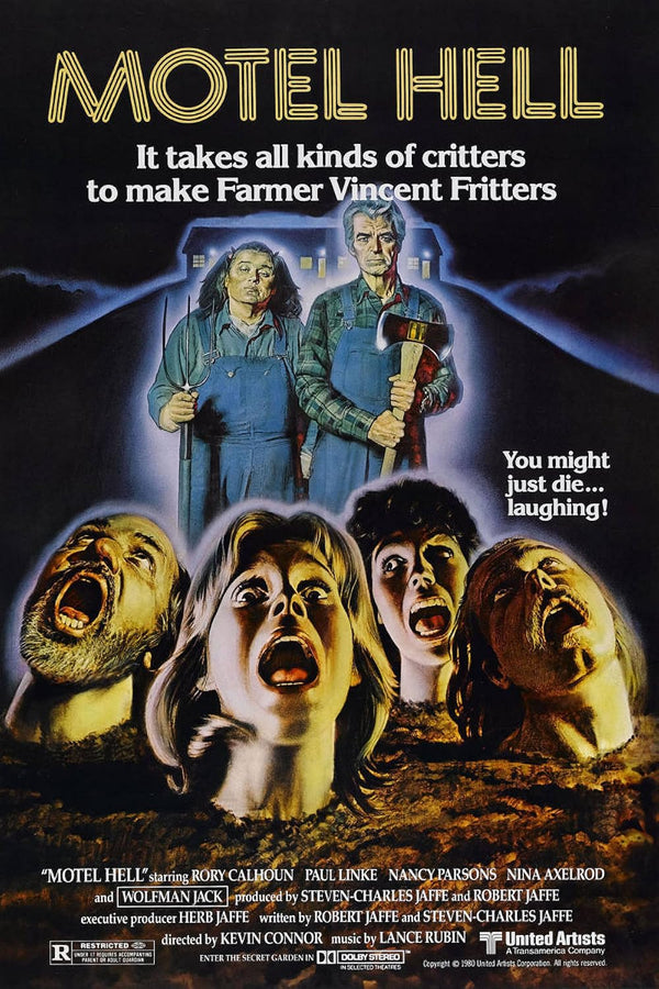 Motel Hell (1980) - A Darkly Funny Horror Thriller Movie Poster | Film Wall Art Print