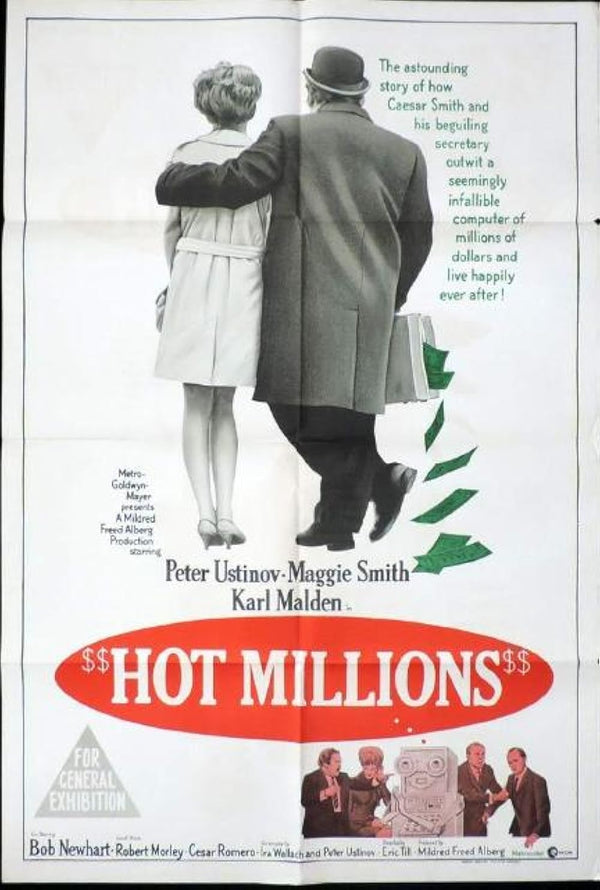 Hot Millions (1968) - Hilarious Comedy Crime Movie Poster Movie Poster | Film Wall Art Print