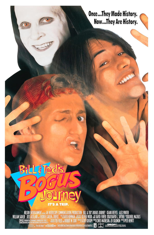 Bill and Ted's Bogus Journey (1991) - Watch Online Movie Poster | Film Wall Art Print