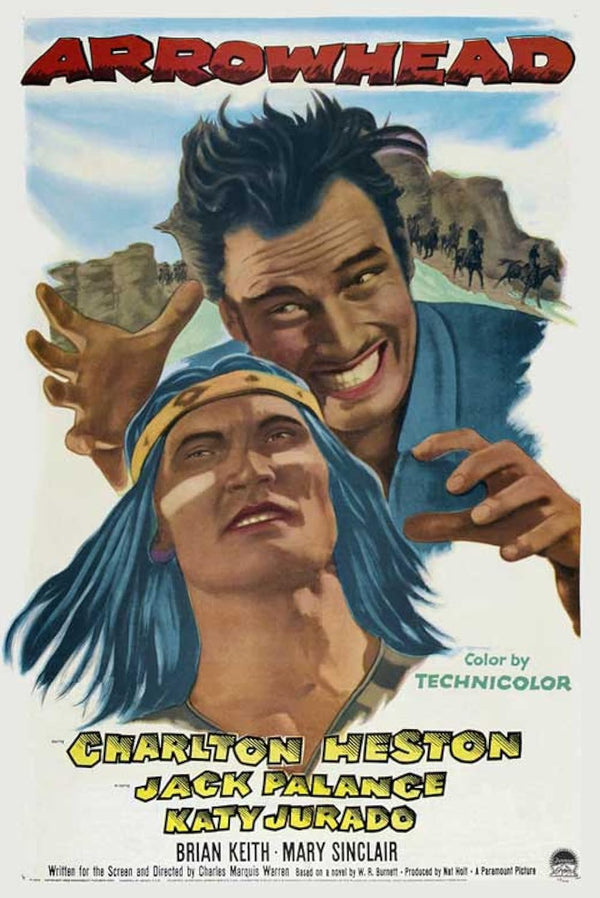 Arrowhead (1953) - Drama, Romance, Western Movie Poster Movie Poster | Film Wall Art Print