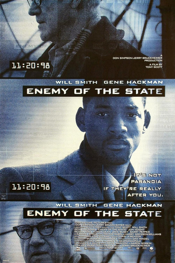 Enemy of the State (1998) – High-Stakes Action Thriller Movie Poster Movie Poster | Film Wall Art Print