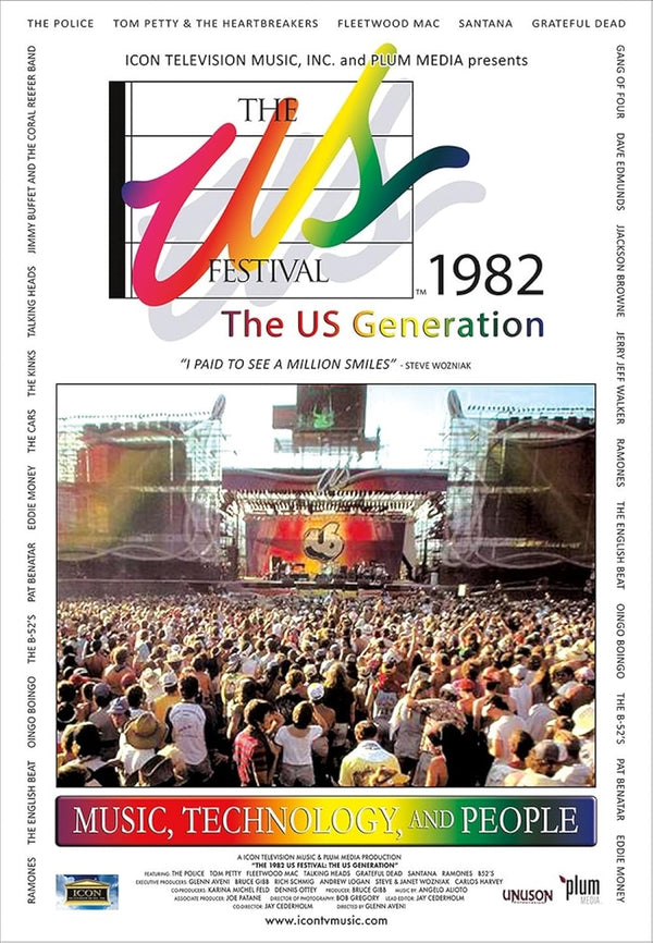 US Festival Movie Poster - Vintage Music Event Art Print Movie Poster | Film Wall Art Print
