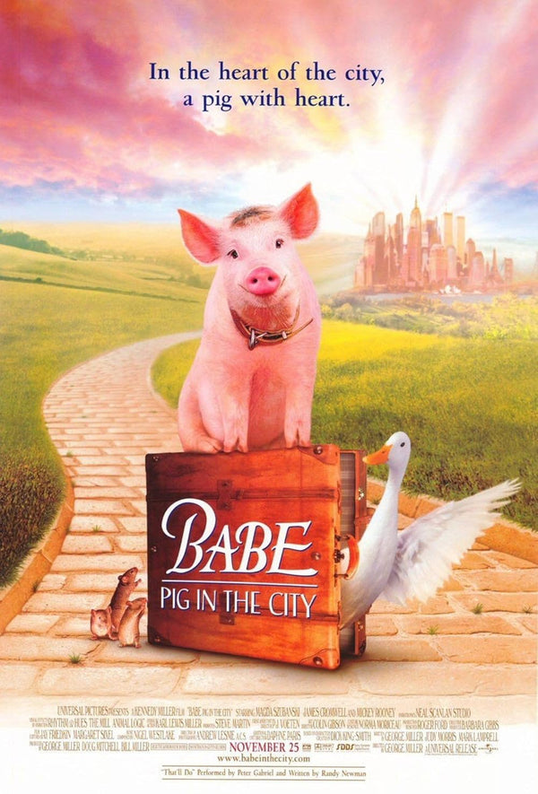 Babe: Pig In The City (1998) Adventure Comedy Drama Movie Poster Movie Poster | Film Wall Art Print