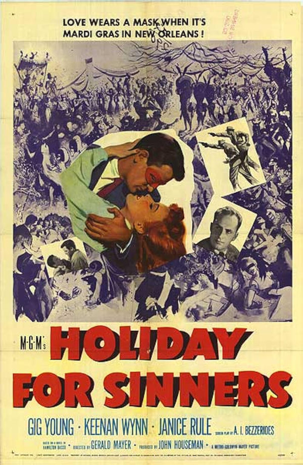 Holiday For Sinners (1952) – Classic Drama Movie Poster Movie Poster | Film Wall Art Print