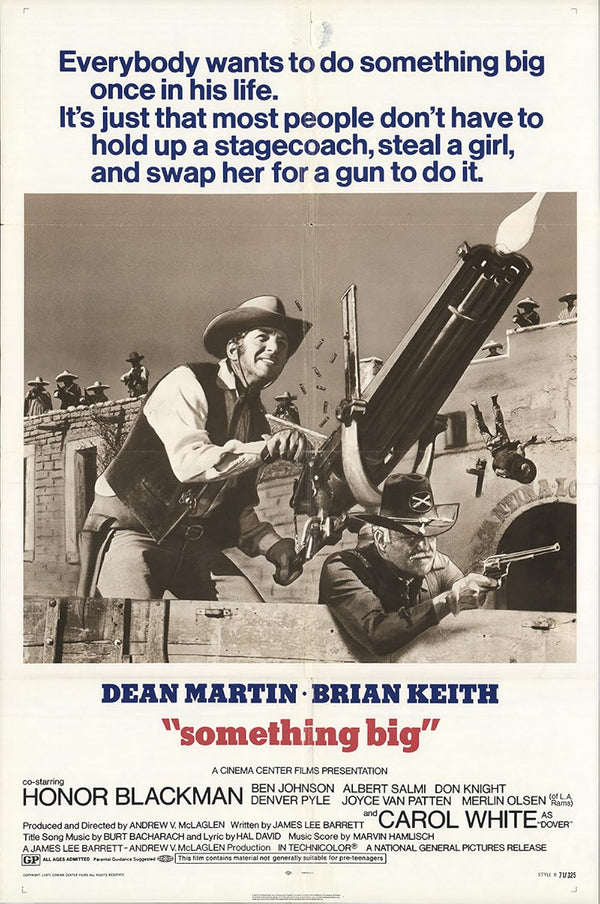 Something Big (1971) - Hilarious Western Comedy Classic Movie Poster | Film Wall Art Print