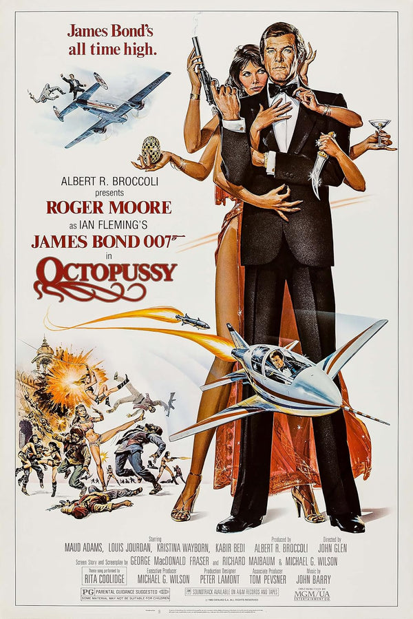 Octopussy Movie Poster - James Bond 007 Classic Film Art Movie Poster | Film Wall Art Print