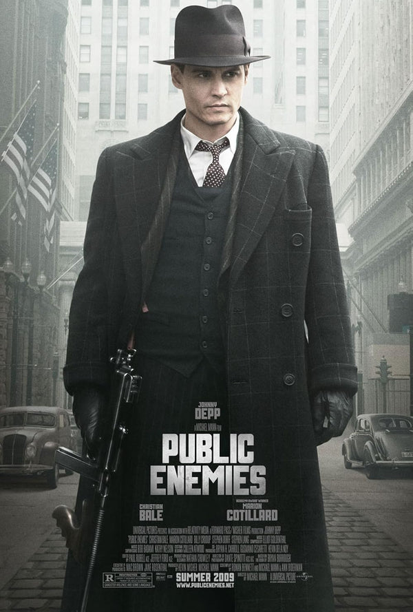 Public Enemies (2009) - Biography Crime Drama Movie Poster Movie Poster | Film Wall Art Print