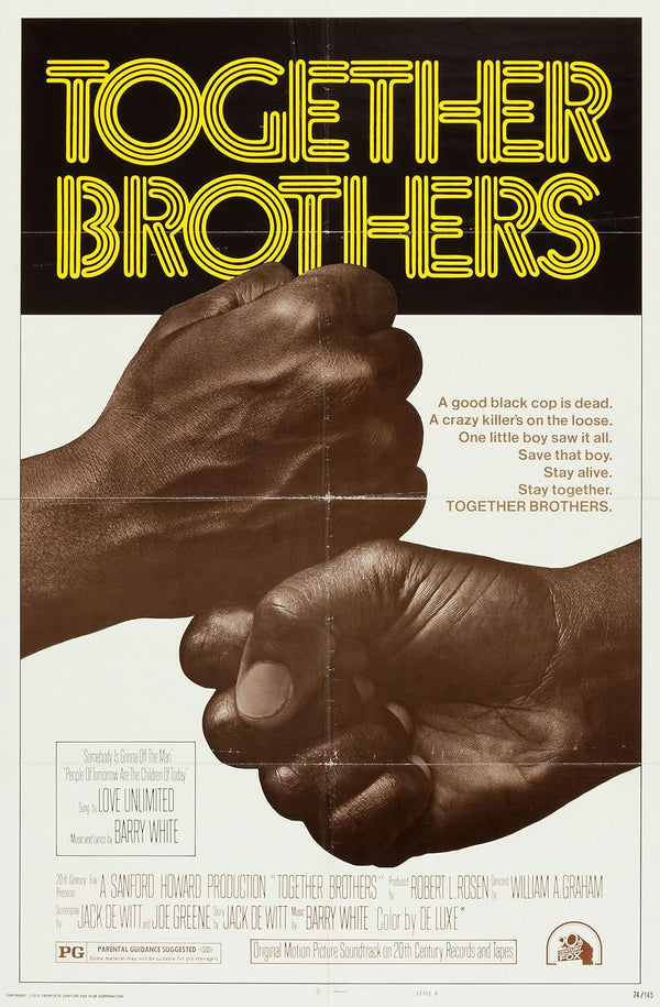 Together Brothers (1974) – Classic Adventure, Crime, Drama Film Movie Poster | Film Wall Art Print
