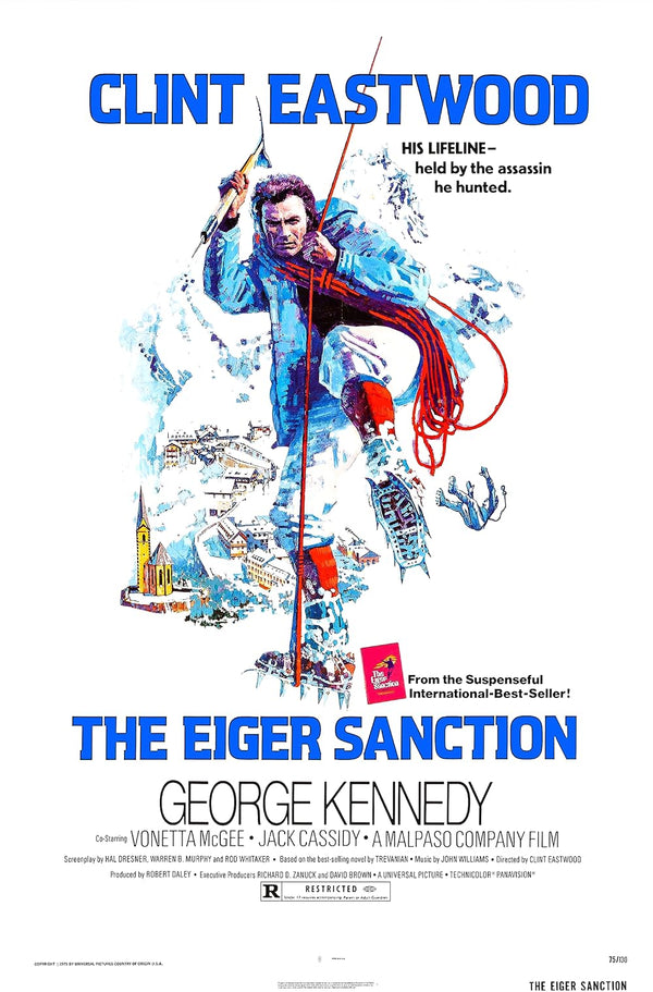 Eiger Sanction (1975) Action-Packed Crime Thriller Poster Movie Poster | Film Wall Art Print