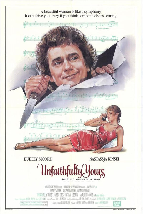 Unfaithfully Yours (1984) - Romantic Comedy & Music Film Movie Poster | Film Wall Art Print