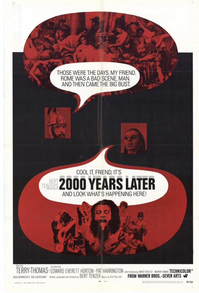 2000 Years Later (1969) - Time-Traveling Comedy & Fantasy Classic Movie Poster | Film Wall Art Print
