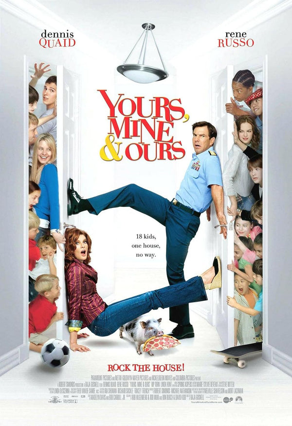 Yours, Mine and Ours (2005) - Family Comedy Romance Movie Poster Movie Poster | Film Wall Art Print