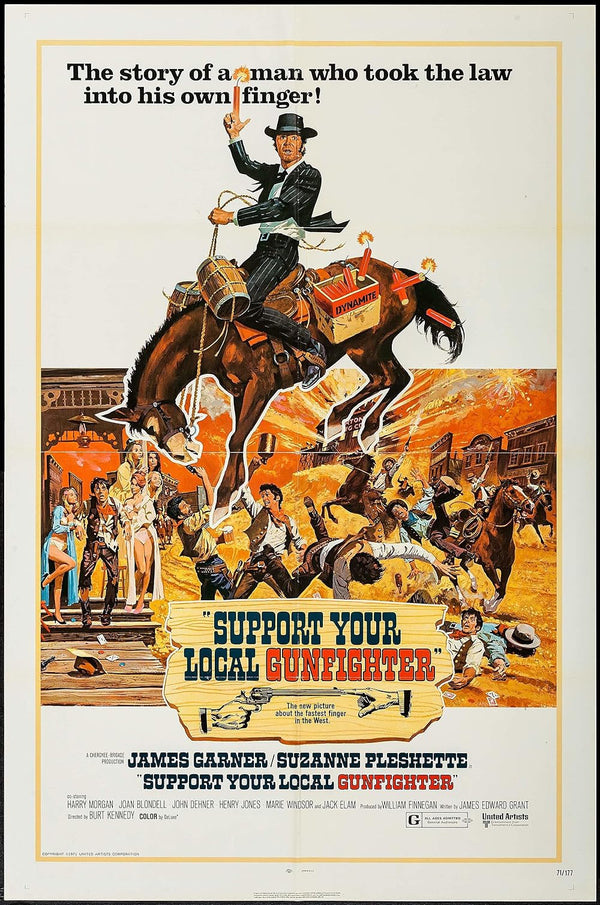 Support Your Local Gunfighter (1971) Movie Poster Movie Poster | Film Wall Art Print
