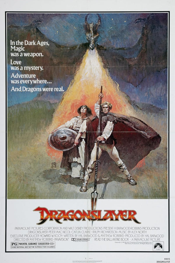 Dragonslayer (1981) - Epic Fantasy Action Adventure Film Movie Poster | Film Wall Art Print