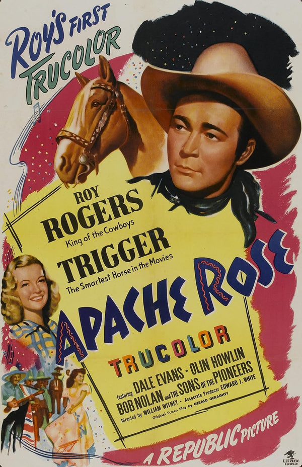 Apache Rose (1947) - Classic Western Drama & Music Film Poster Movie Poster | Film Wall Art Print