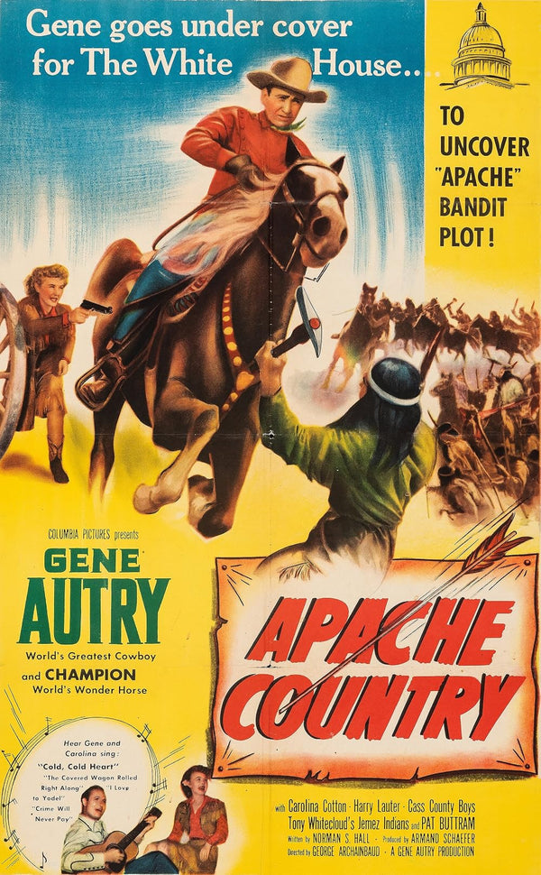 Apache Country (1952) Classic Drama, Western Movie Poster Movie Poster | Film Wall Art Print