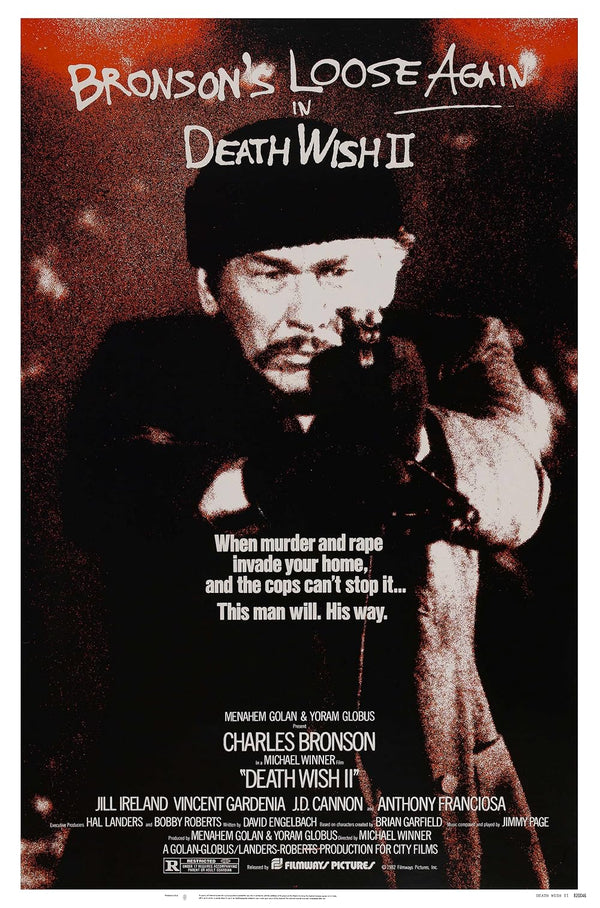 Death Wish II (1982) Action Crime Drama Thriller Movie Poster | Film Wall Art Print