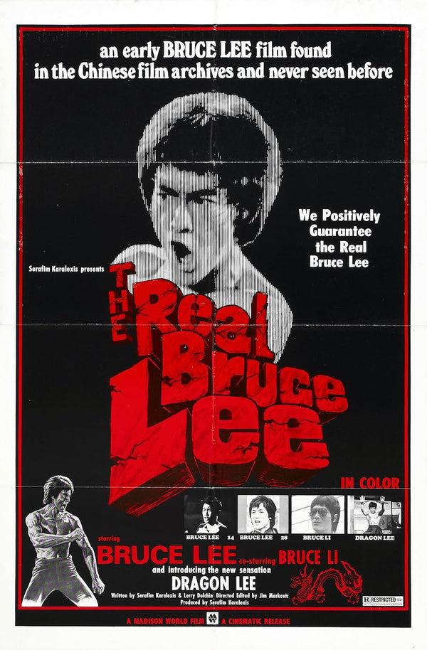 Real Bruce Lee (1977) - Documentary Biography & Action Film Movie Poster | Film Wall Art Print