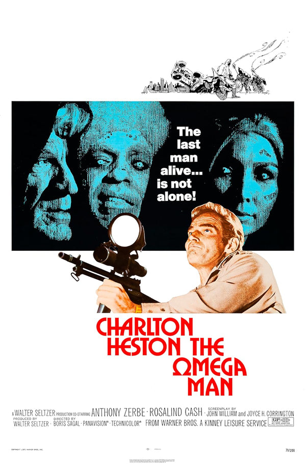 The Omega Man (1971) - Action Sci-Fi Drama Poster Movie Poster | Film Wall Art Print