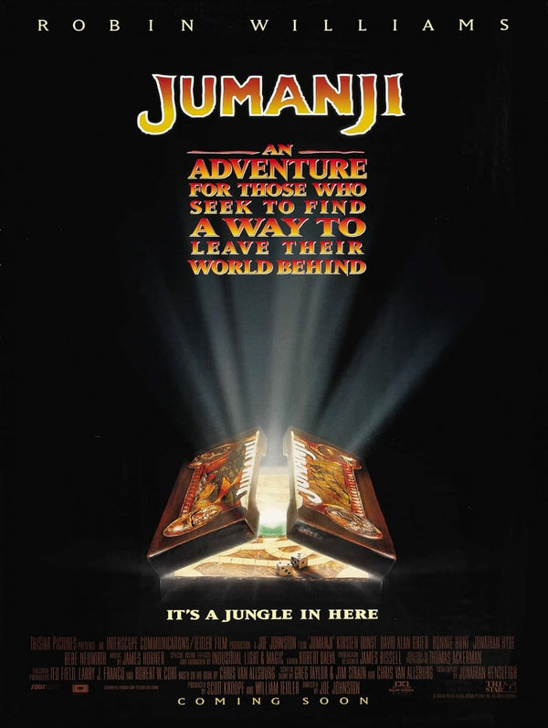 Jumanji Movie Poster - Classic Adventure Film Art Print Movie Poster | Film Wall Art Print