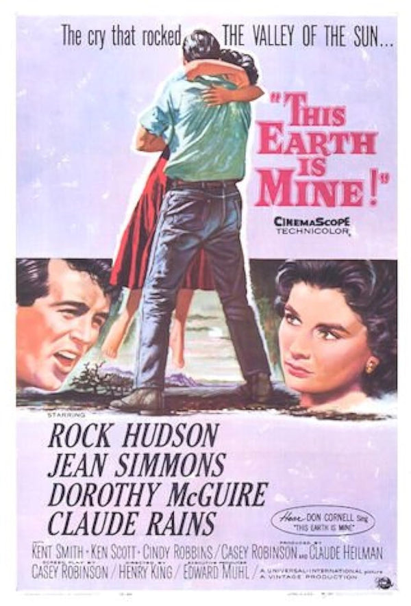 This Earth is Mine (1959) Classic Drama Romance Poster Movie Poster | Film Wall Art Print