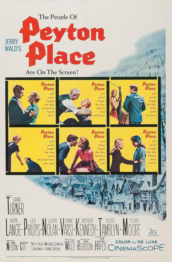 Iconic Peyton Place (1957) - Crime Drama Mystery Film Movie Poster | Film Wall Art Print