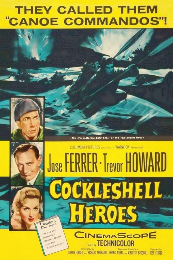 Cockleshell Heroes (1955) – Action, Drama, War Movie Poster Movie Poster | Film Wall Art Print
