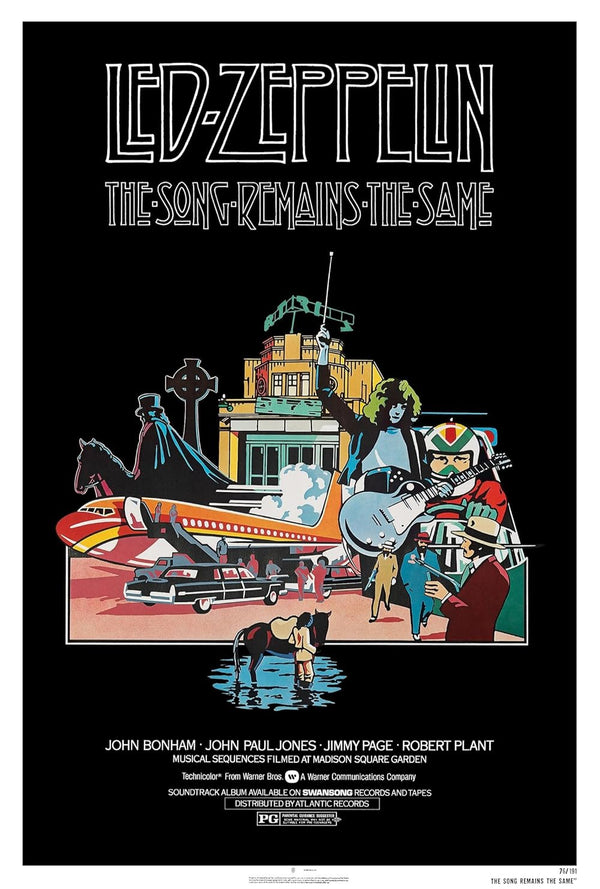 Song Remains The Same (1976) – Classic Music Documentary Movie Poster | Film Wall Art Print