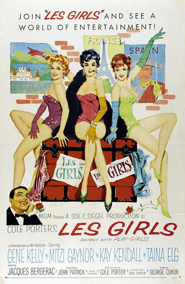 Les Girls (1957) - Classic Comedy Musical Poster | [Your Site] Movie Poster | Film Wall Art Print