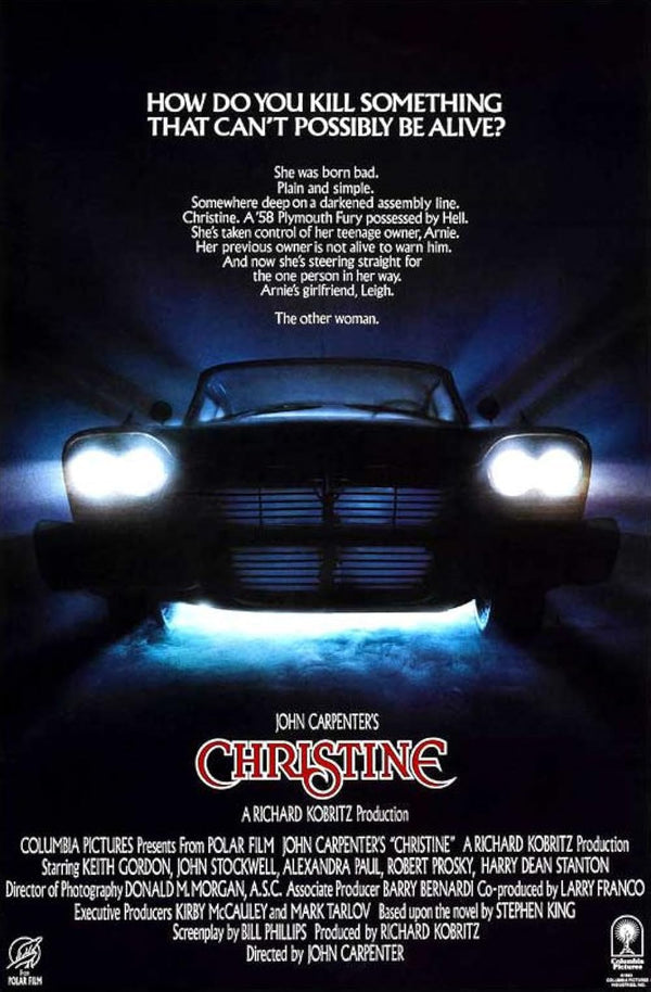 Christine Movie Poster - 1983 Stephen King Horror Film Movie Poster | Film Wall Art Print