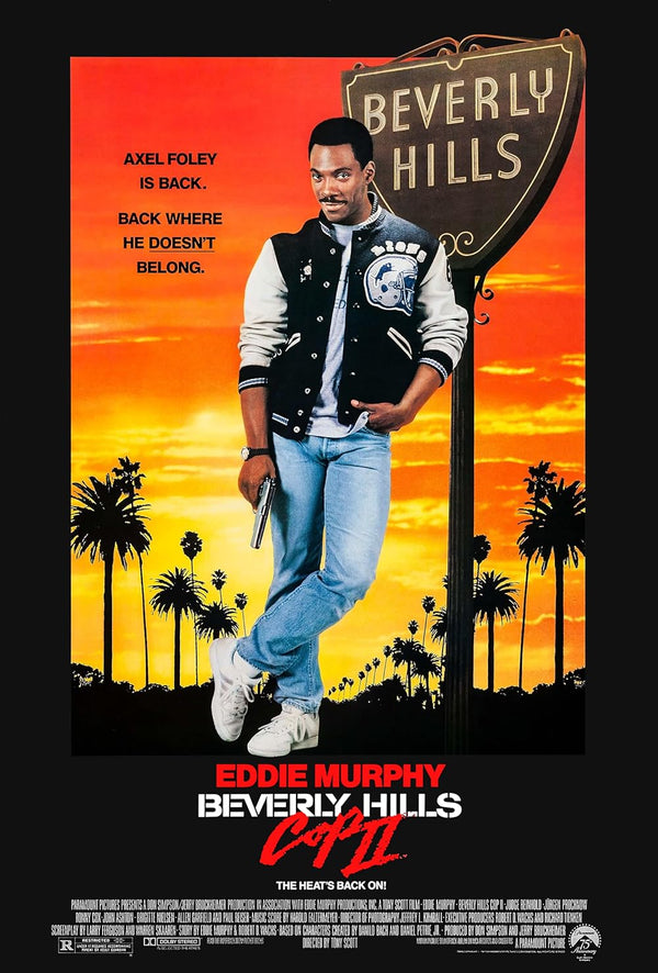 Beverly Hills Cop II Movie Poster - Eddie Murphy Action Comedy Movie Poster | Film Wall Art Print