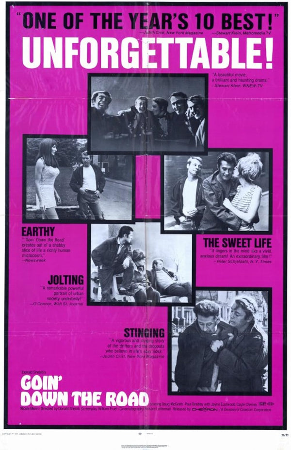 Goin' Down the Road (1970) – Classic Drama Movie Poster Movie Poster | Film Wall Art Print