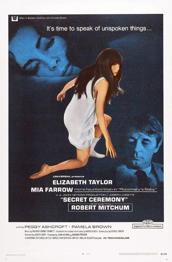 Secret Ceremony (1968) – Tense Drama Thriller Unveiled Movie Poster | Film Wall Art Print