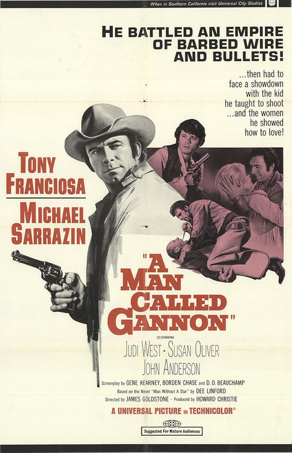 Man Called Gannon (1968) – Drama, Romance, Western Movie Poster Movie Poster | Film Wall Art Print