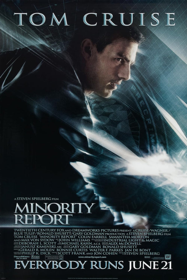 Minority Report (2002) - Action, Crime, Mystery Movie Poster Movie Poster | Film Wall Art Print
