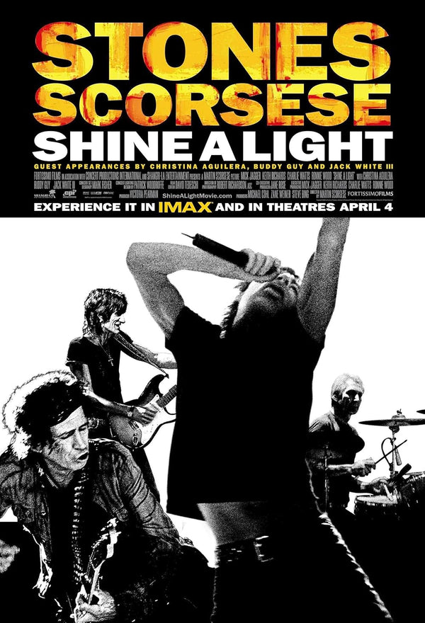 Shine A Light (2008) - Martin Scorsese's Rolling Stones Documentary Movie Poster | Film Wall Art Print