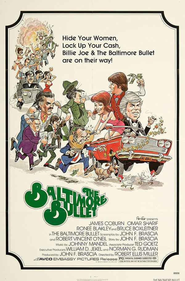 Baltimore Bullet (1980) - Classic Comedy Crime Drama Poster Movie Poster | Film Wall Art Print